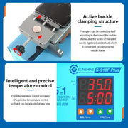 SUNSHINE S-918F Plus 5 In 1 Curved Screen Separator Mobile Phone LCD Screen Repair Separator Heating Platform(EU Plug)