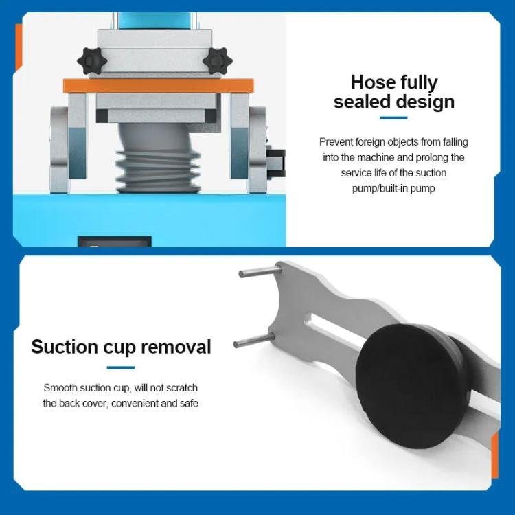 SUNSHINE S-918F Plus 5 In 1 Curved Screen Separator Mobile Phone LCD Screen Repair Separator Heating Platform(EU Plug)