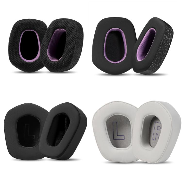 For Logitech G733 LIGHTSPEED Headset 1pair Ear Pads Sponge Soft Cushion, Color: Ice Feeling Black Purple
