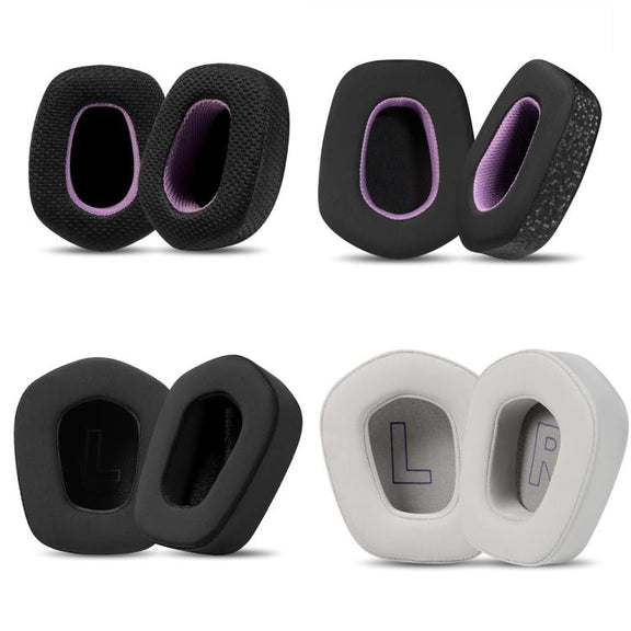 For Logitech G733 LIGHTSPEED Headset 1pair Ear Pads Sponge Soft Cushion, Color: Ice Feeling Black Purple