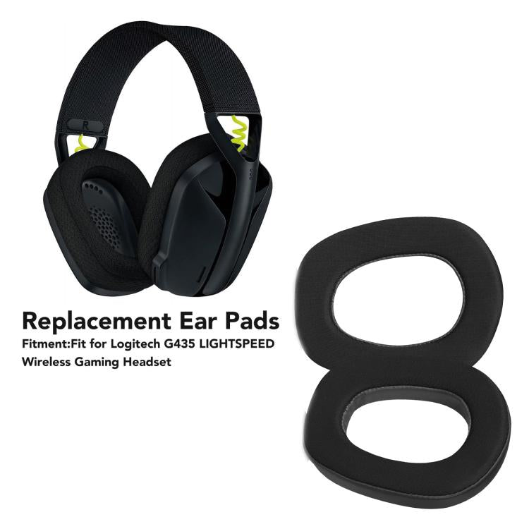 For Logitech G435 Headset 1pair Cool Leather Earpads Earmuffs Sponge Cover(Blue)