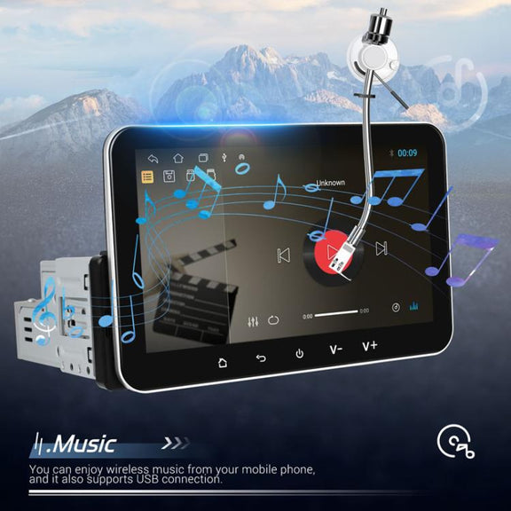 7 inch Horizontal Screen Android 13.0 Single Spindle Universal Car Multimedia Player, Style: Standard