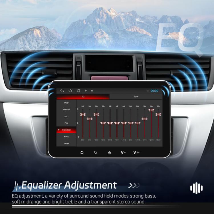 7 inch Horizontal Screen Android 13.0 Single Spindle Universal Car Multimedia Player, Style: Standard