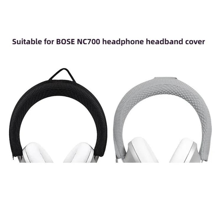 For BOSE NC700 Headphone Knitted Headbeam Cover Headband Protective Cushion(Black)