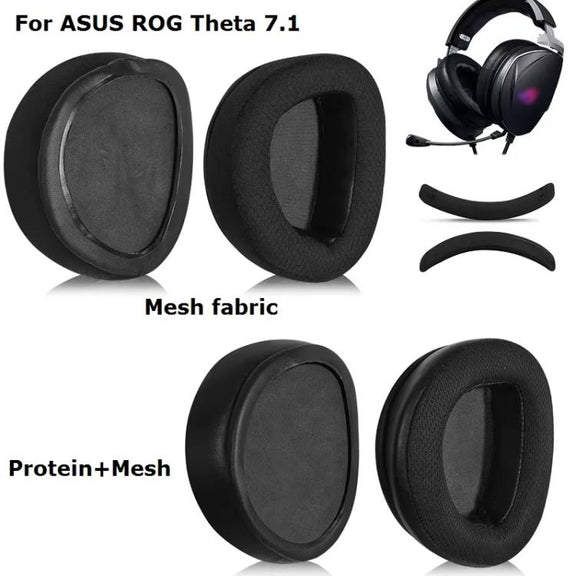 1pair Protein Mesh Earpads For ASUS ROG Theta 7.1 Headphone Accessories