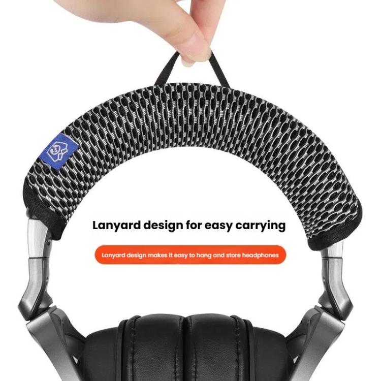 For ASUS ROG Delta S Headphone Head Beam Cover Headband Cushion(Black Grid)