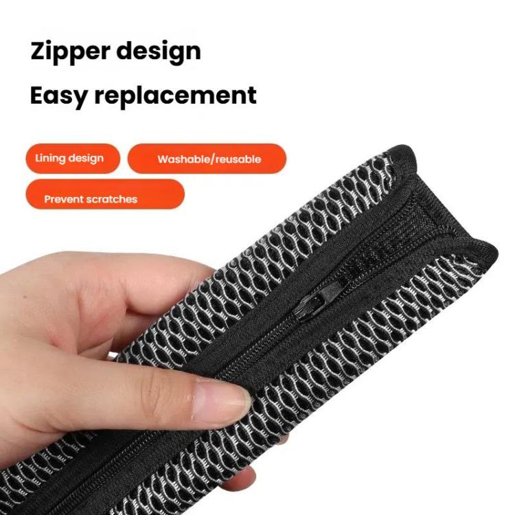 For ASUS ROG Delta S Headphone Head Beam Cover Headband Cushion(Black Grid)