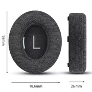 For Bose NC700 Headphones 1pair Cotton Earpads Earmuffs Sponge Cover(Black)