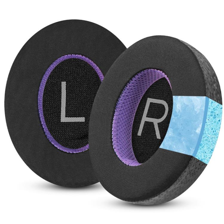 For Bose NC700 Headphone 1pair Ice Gel Ear Pads Earmuffs Protective Cover(Magical Ice Black Purple)