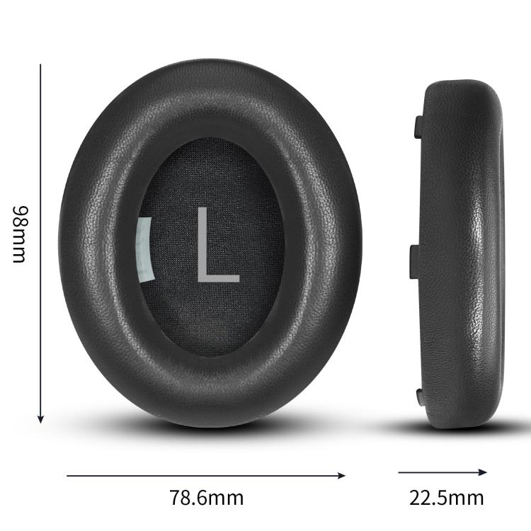 For Bose NC700 Headset 1pair Lambskin Earpads Sponge Cover Earmuffs(Gray)