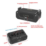 For DJI Osmo Action 2 Camera Magnetic Charging Base with 1/4 Inch & Arri Hole, Spec: Set B
