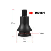 For M12 x 1.25 Car Modified Gear-Head Thread Converter Gear Lever Adapter(Black)