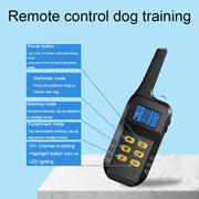 T720 1000m Pet Intelligent Electric Shock Remote Control Dog Training Device(Yellow)