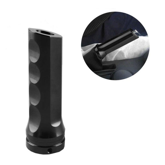Car Modified Sluminum Slloy Handbrake Cover Universal Handbrake Handle Protector(Silver)