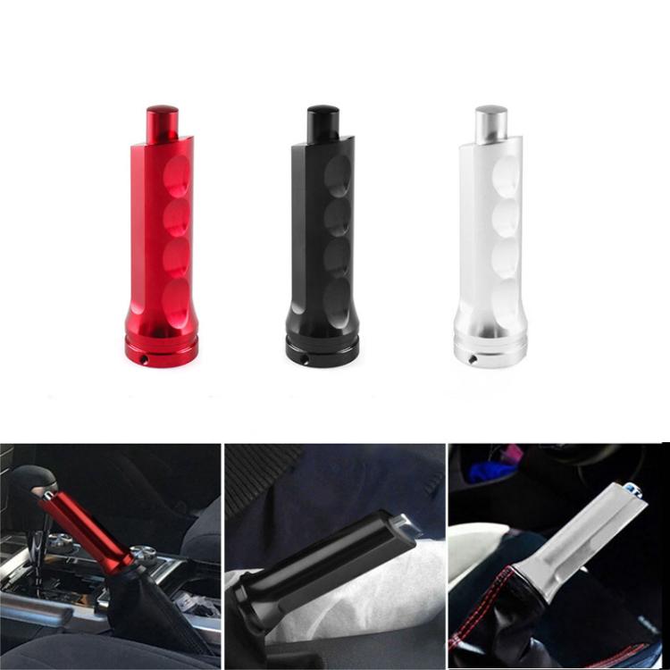 Car Modified Sluminum Slloy Handbrake Cover Universal Handbrake Handle Protector(Silver)