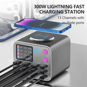 MaAnt DianBa No.2 USB Multi-port Mobile Phone Repair Desktop Charging Station EU Plug