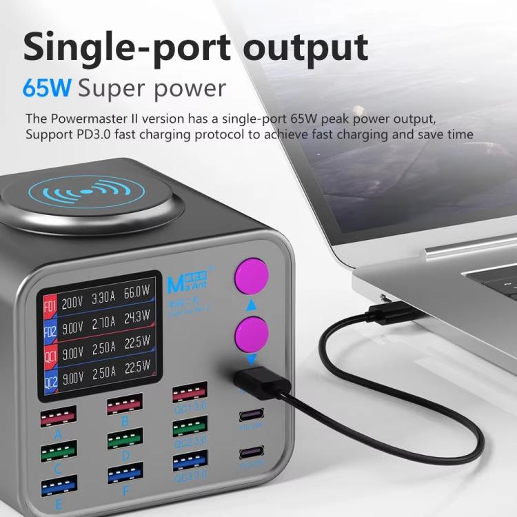 MaAnt DianBa No.2 USB Multi-port Mobile Phone Repair Desktop Charging Station EU Plug