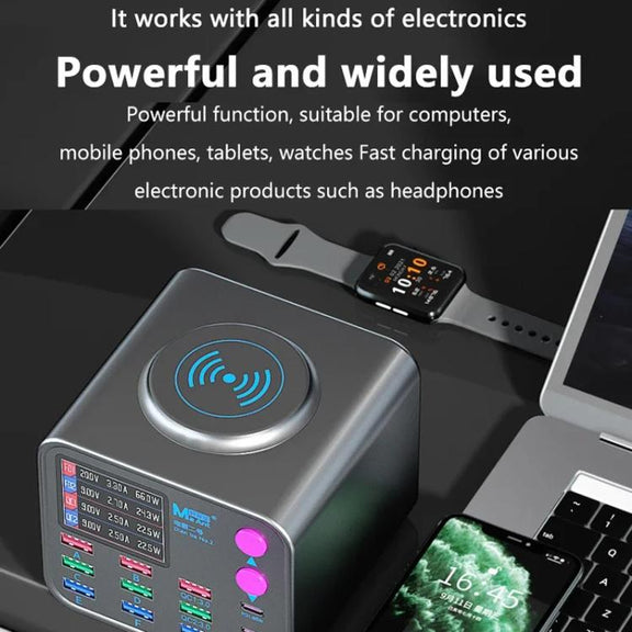 MaAnt DianBa No.2 USB Multi-port Mobile Phone Repair Desktop Charging Station EU Plug