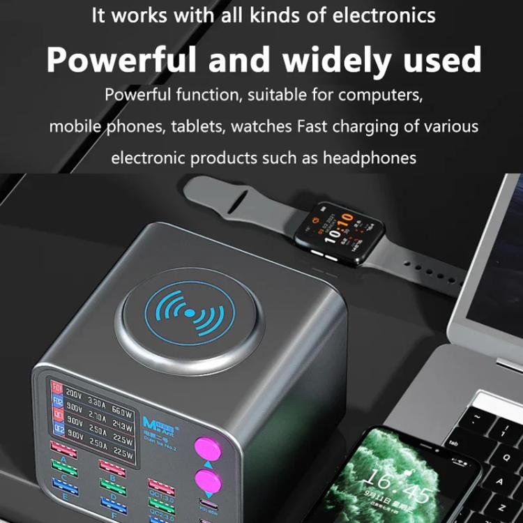MaAnt DianBa No.2 USB Multi-port Mobile Phone Repair Desktop Charging Station EU Plug