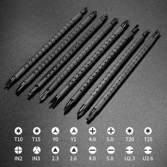 18 In 1 Multifunctional Combination Retractable Dual-purpose Screwdriver Set Iso-U Phillips Screwdriver Repair Tools