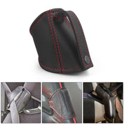 Car Seat Safety Belt Buckle Racing Car Seat Belt Limiter Guard(Leather Blue Line)
