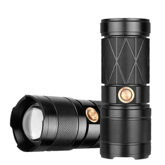 Mini Outdoor Long-Range Strong Light LED Flashlight, Specification: White Laser