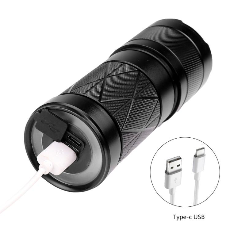 Mini Outdoor Long-Range Strong Light LED Flashlight, Specification: White Laser