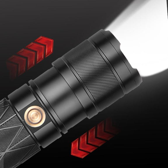 Mini Outdoor Long-Range Strong Light LED Flashlight, Specification: White Laser
