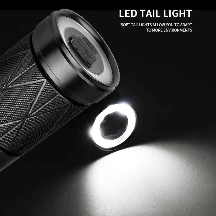 Mini Outdoor Long-Range Strong Light LED Flashlight, Specification: White Laser