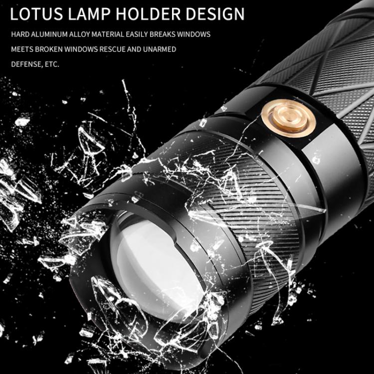 Mini Outdoor Long-Range Strong Light LED Flashlight, Specification: White Laser