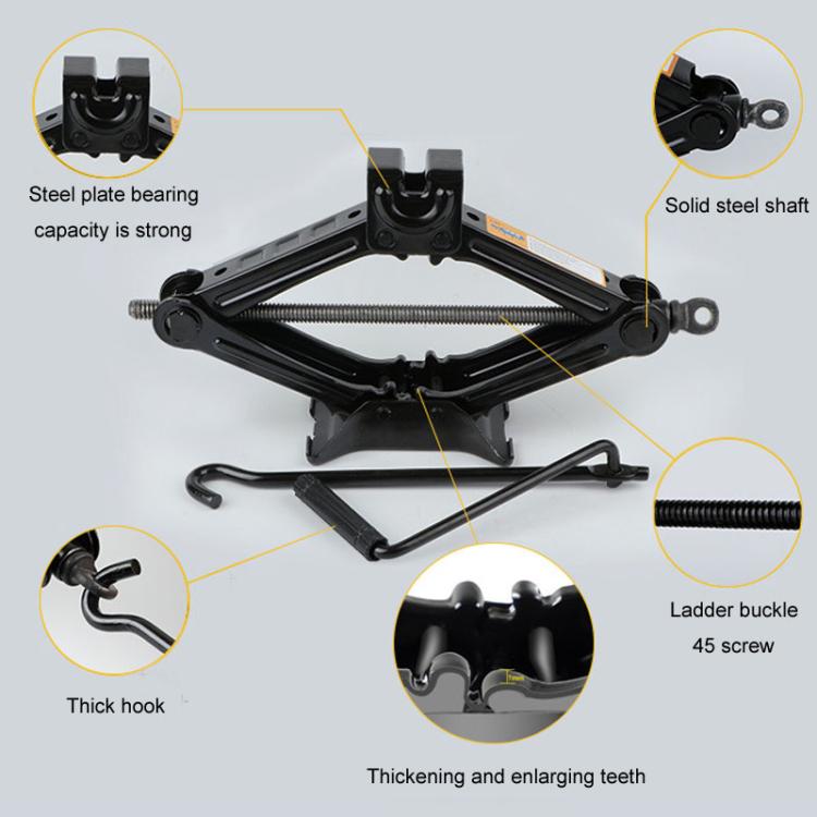 0.8ton Car Labor Saving Hand Cranked Lever Stand Scissor Jacks