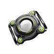 For AirTag Tracker Waterproof Protective Case Puppy Kitten Collar Metal Buckle Model Protective Cover(Black+Green PC) - Other by PMC TechLife | Online Shopping South Africa | PMC TechLife | Buy Now Pay Later Mobicred