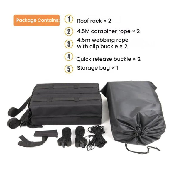 Car Roof Non-slip Luggage Surfboard Strap Soft Rack