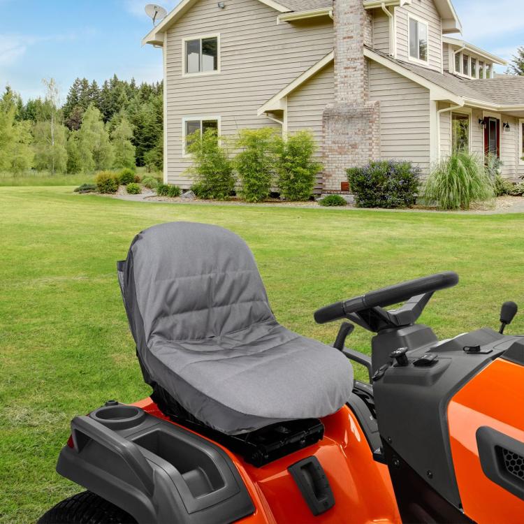 50x35x40cm Tractor Lawn Mower Oxford Cloth Seat Cover(Gray)
