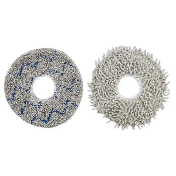 2pcs /Pack Mop Pads Rag For Ecovacs DEEBOT X1 TURBO / X1 PLUS/ X1 OMNI / T10 TURBO(Gray)