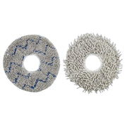 2pcs /Pack Mop Pads Rag For Ecovacs DEEBOT X1 TURBO / X1 PLUS/ X1 OMNI / T10 TURBO(Blue Gray)
