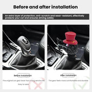 Wolf Head Detachable Car Manual Gear Lever Modification(Red)