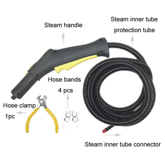 7pcs / Set For Karcher SC4 / SC2 / SC3 / CTK10 / STK20 Steam Cleaner Switch Control Handle Hose(Yellow)