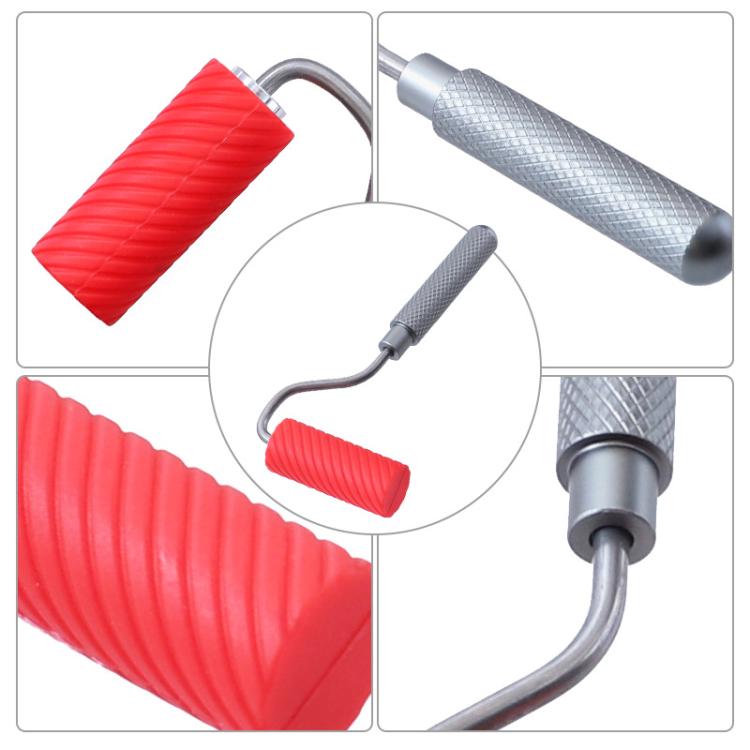 RL-9217 Glue Tray Brush Tool Silicone Case Roller Brush Reusable Paint Tray Woodworking Glue Container