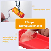 RL-9217 Glue Tray Brush Tool Silicone Case Roller Brush Reusable Paint Tray Woodworking Glue Container