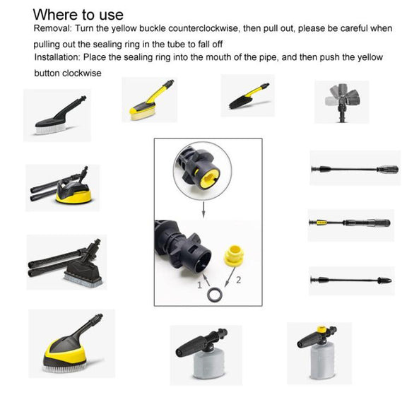 16pcs / Set For Karcher K2 / K3 / K4 / K5 / K6 / K7 High Pressure Washer O-Shape Sealing Ring