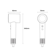 D3 110000 High Speed Smart Constant Temperature Negative Ion Hair Dryer, Color: EU Plug  Gray