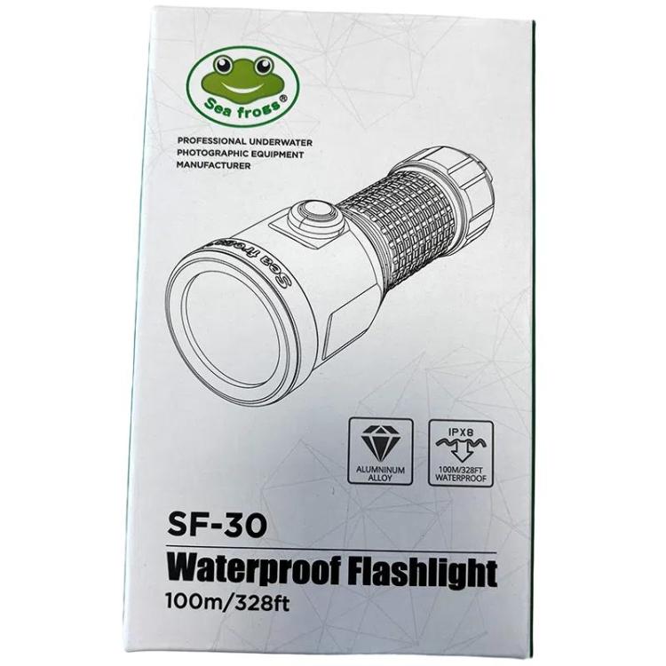 Sea Frogs  SF-30 100m/325FT Underwater Video Light 3000 lm Diving Flashlight(Green)