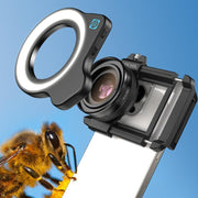 APEXEL 10-20x Zoom Macro Lens With 45-Mode Fill Light Kit for Smartphones