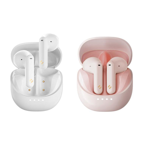 Havit E9 Semi-In-Ear ENC Noise Reduction Wireless Bluetooth Earphones, Color: Pink-Flagship Edition