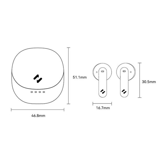 Havit E9 Semi-In-Ear ENC Noise Reduction Wireless Bluetooth Earphones, Color: Pink-Flagship Edition
