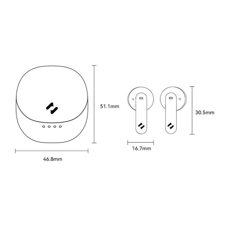 Havit E9 Semi-In-Ear ENC Noise Reduction Wireless Bluetooth Earphones, Color: Pink-Flagship Edition