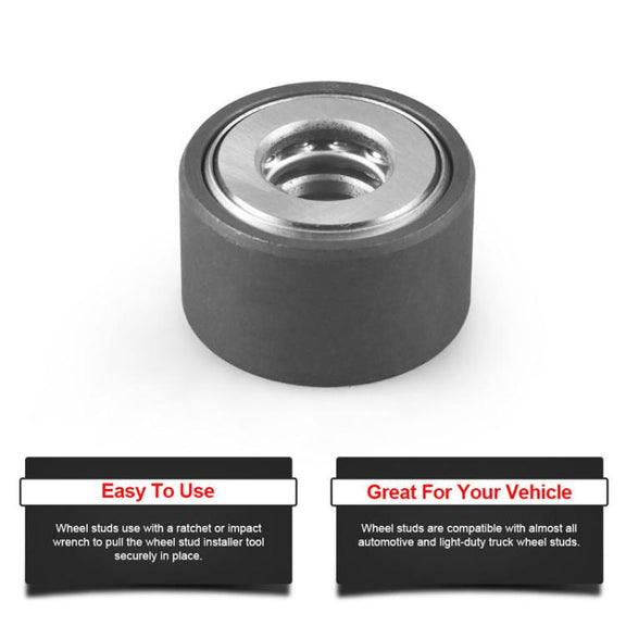 22800 Wheel Bolt Installer For Most Cars And Light Trucks, Style: Black With 3 Nuts