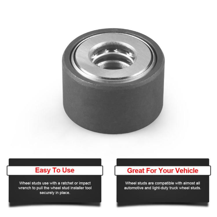 22800 Wheel Bolt Installer For Most Cars And Light Trucks, Style: Black With 3 Nuts