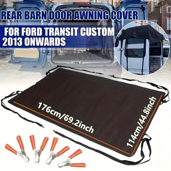 176 x 114cm Thickened Water-resistant Sunshade Oxford Cloth RV Tailgate Sunshade Cover For Ford Transit Custom